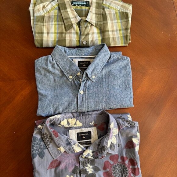 3 Quicksilver short sleeve size L - Picture 1 of 12